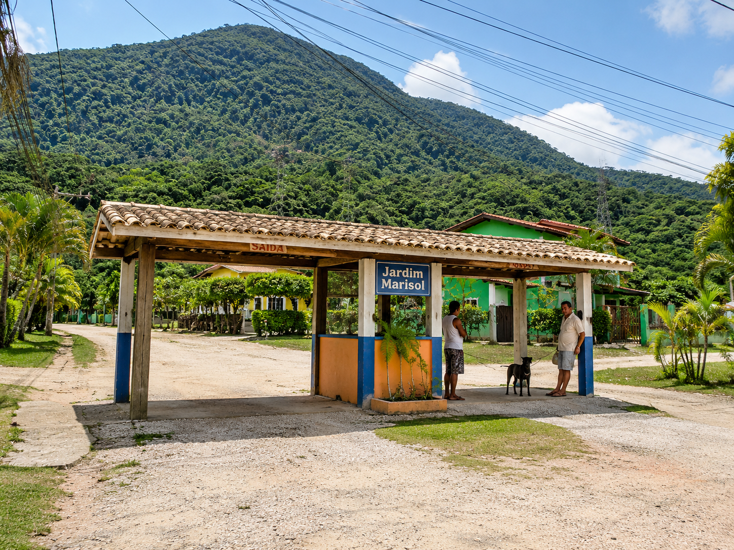 Portaria com acesso controlado do condomínio